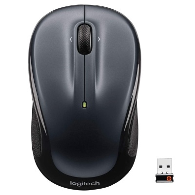 Rato wireless preto Logitech com receptor USB