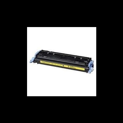 Cartucho de toner preto para impressora com etiqueta amarela