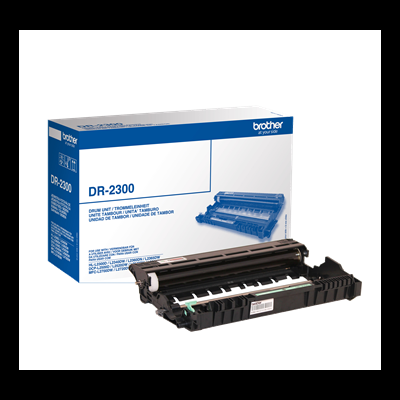 Unidade de tambor Brother DR-2300 com caixa azul e branca