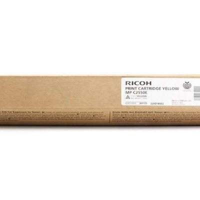 Embalagem de cartucho de impressão amarelo Ricoh MP C2550E
