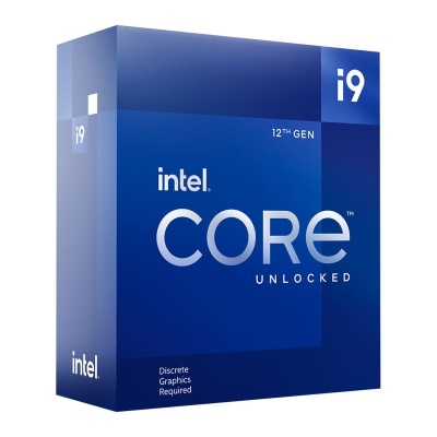 Embalagem azul do processador Intel Core i9 12ª geração