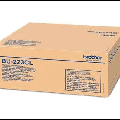 Caixa castanha de cartão com texto azul Brother BU-223CL