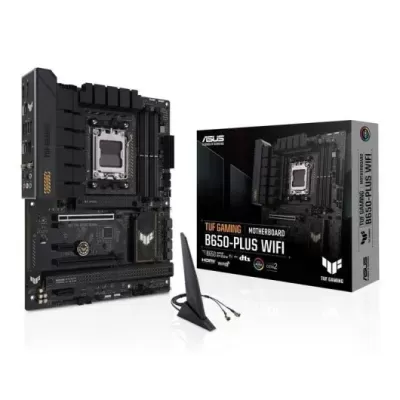 Placa-mãe ASUS TUF GAMING B650-PLUS WIFI com caixa e antena