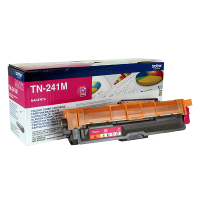 Cartucho de toner Brother TN-241M magenta com caixa colorida