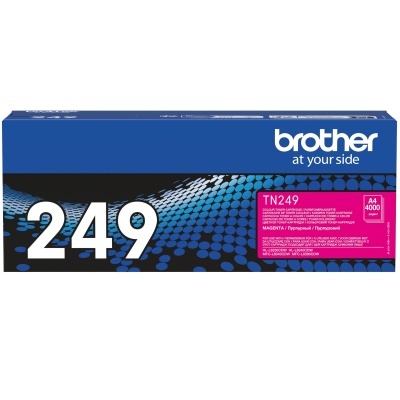 Embalagem de toner Brother TN249 magenta para impressora
