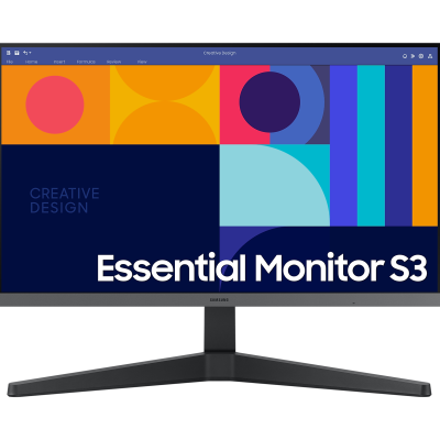 Monitor Samsung Essential Monitor S3 com ecrã plano e suporte em forma de V