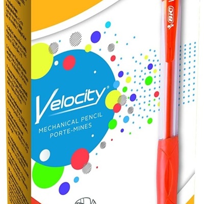 Embalagem de lapiseiras mecânicas BIC Velocity laranja 0,7 mm