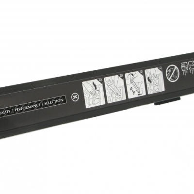 Tira de substituição para rolo de corte preta com instruções e ícones