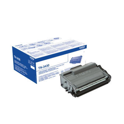 Toner Brother TN-3430 com embalagem azul e branca