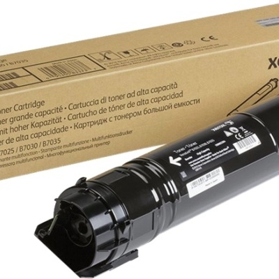 Cartucho de toner preto Xerox com embalagem castanha