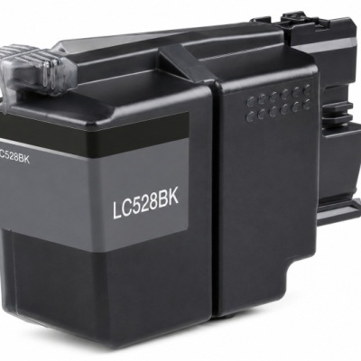 Cartucho de tinta preto LC528BK com etiqueta cinza