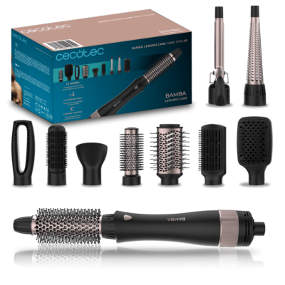 Conjunto de acessórios para modelador de cabelo Cecotec Bamba CeramicCare 10in1 Styler