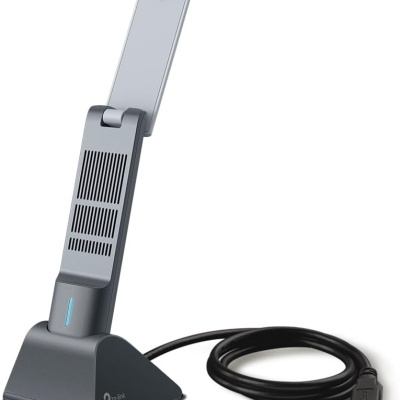 Antena TP-Link cinzenta com cabo USB preto