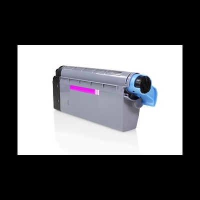 Recipiente de toner para impressora cinzento com detalhe azul