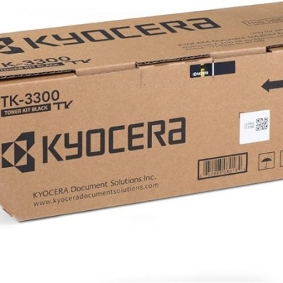 Caixa de toner Kyocera TK-3300 preta em papelão