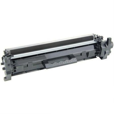 Toner para impressora preto e cinzento em fundo branco