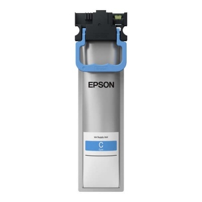Unidade de fornecimento de tinta ciano Epson com pega azul