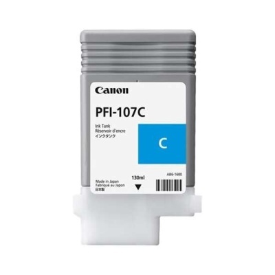 Cartucho de tinta Canon PFI-107C azul 130ml