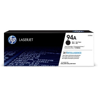Embalagem de toner HP LaserJet 94A preta e branca