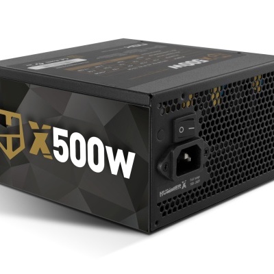 Fonte de alimentação para computador preto com marca X500W