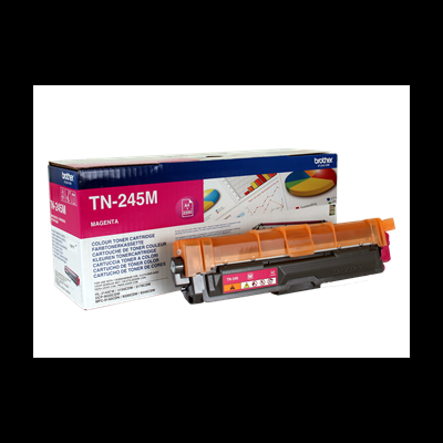 Cartucho de toner magenta Brother TN-245M com embalagem