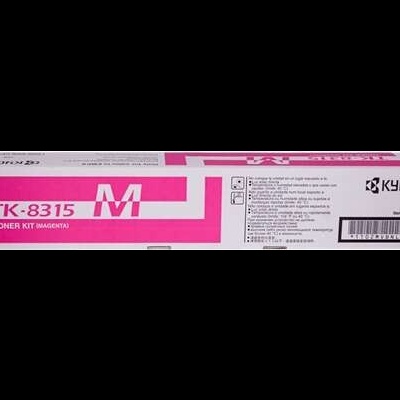 Cartucho toner TK-8315 magenta Kyocera em embalagem retangular
