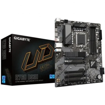 Placa-mãe Gigabyte B760 DS3H com caixa preta