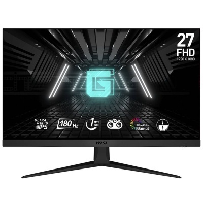 Monitor MSI 27 polegadas FHD com características técnicas no ecrã