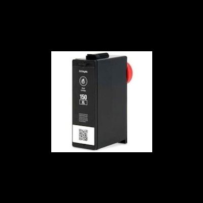 Cartucho de tinta preta Lenovo com botão vermelho