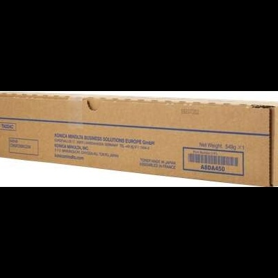 Caixa de toner KONICA MINOLTA TN619C azul em caixa de papelão