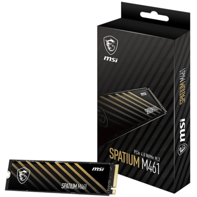 SSD M.2 NVMe PCIe 4.0 MSI SPATIUM M461 em caixa preta