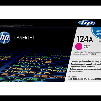 Cartucho de impressão HP LaserJet 124A Magenta Q6003A