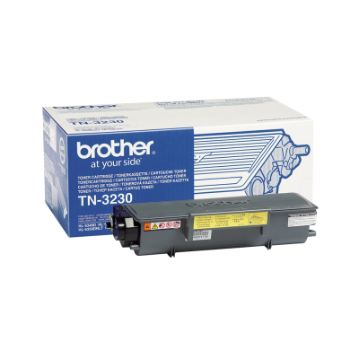 Cartucho de toner preto Brother TN-3230 com caixa azul e branca