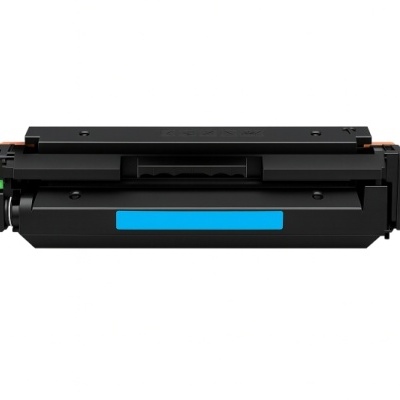 Cartucho de toner preto com rótulo azul