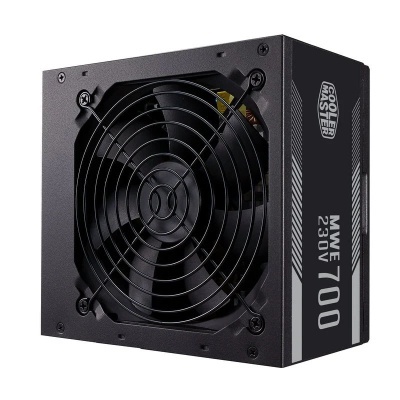 Fonte de alimentação Cooler Master MWE 700 preta com ventoinha e grelha metálica