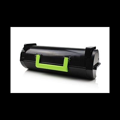 Cartucho de toner preto com pega verde para impressora