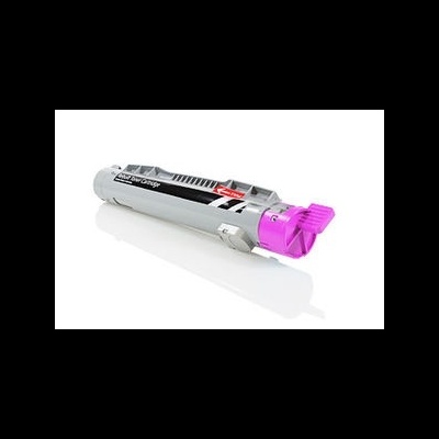 Cartucho de toner reciclado cinza com tampa roxa para impressora