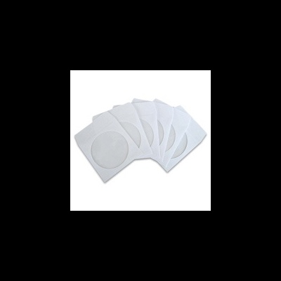 Seis envelopes brancos para discos