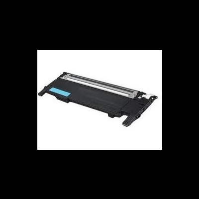 Recipiente de toner preto para impressora em fundo branco