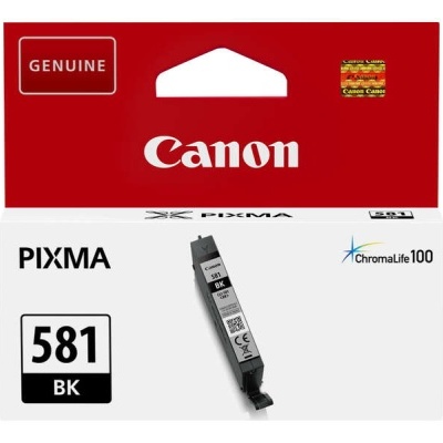 Caixa de cartucho de tinta preta Canon PIXMA 581 BK