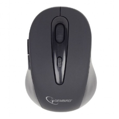 Rato de computador sem fios Gembird preto e cinza com botão DPI
