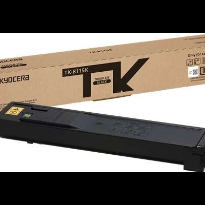 Toner Kyocera TK-8115K preto com embalagem de cartão