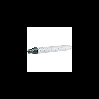 Cartucho de toner branco com extremidades pretas e cinzentas