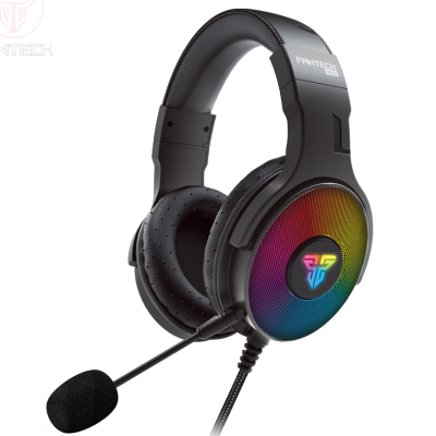 Auricular Fantech HS22 com iluminação RGB e microfone