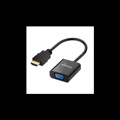 Adaptador HDMI para VGA MediaRange preto com cabo curto
