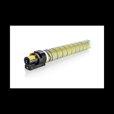 Cilindro de toner amarelo para impressora isolado em fundo branco