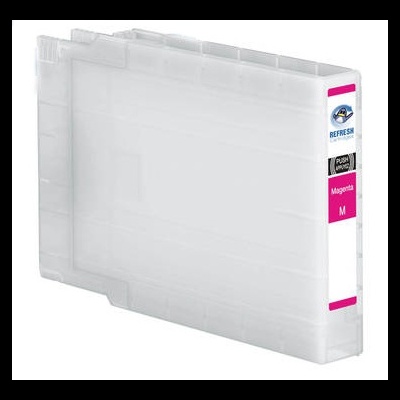 Cartucho de tinta magenta translúcido para impressora com etiquetas coloridas