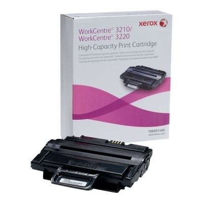 Cartucho de impressão Xerox WorkCentre 3210/3220 com caixa branca e detalhes rosa