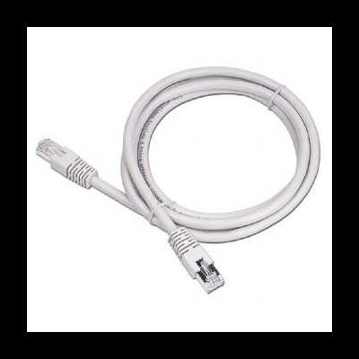 Cabo Ethernet branco com conectores RJ45