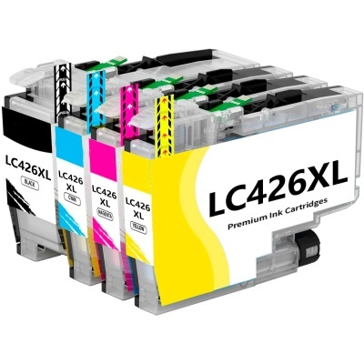 Conjunto de tinteiros de impressora LC426 XL preto, ciano, magenta e amarelo